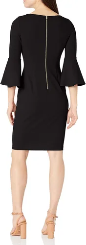 Miniatura 2 de Calvin Klein Vestido tubo Peplum para mujer, Negro Multi