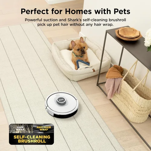 Miniatura 4 de Shark Matrix Clean Robot aspirador con potente succión para pelo de mascotas, alfombras y suelos duros, base autovaciante, capacidad de 60 días
