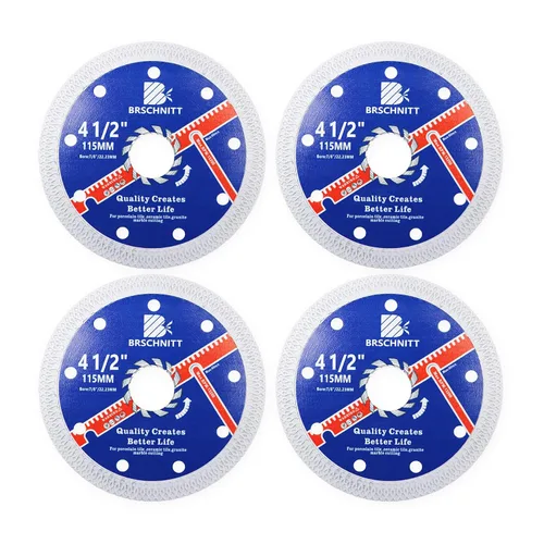 Miniatura 10 de Hoja de sierra de porcelana de diamante superfina con dientes en X, 2 piezas de 3 pulgadas (2.953 in) x eje de 3/8 pulgadas (0.394 in), disco