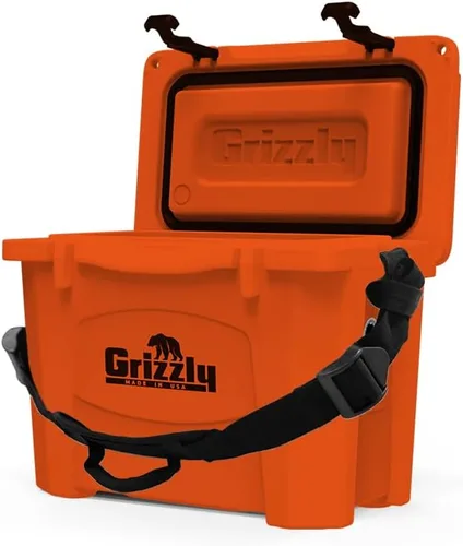 Miniatura 3 de Grizzly - Enfriador de 15 cuartos de galón Baúl de hielo duradero con aislamiento rotomoldeado Fabricado en Estados Unidos Garantía de por