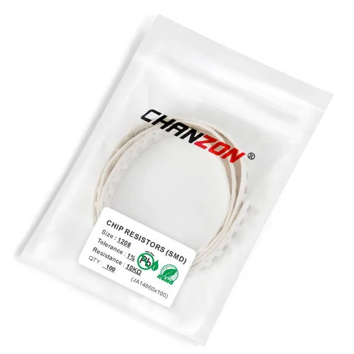 Miniatura 3 de Chanzon - 100 piezas de resistencias SMD 1206 0 Ω ohm 1/4W 0.25W ±1% de tolerancia, película gruesa, resistencias de chip SMT con certificado Rohs