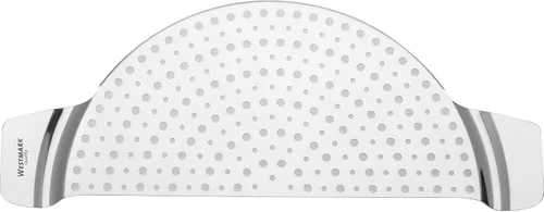 Miniatura 2 de Westmark Colador de sartén de acero inoxidable – Escurridor de ollas resistente al calor con asas de agarre empotradas, se adapta a macetas de hasta