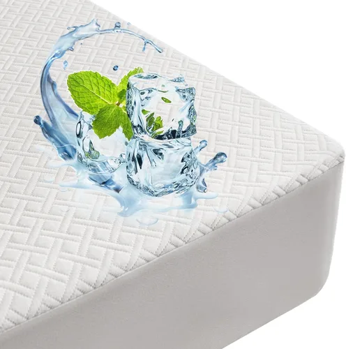 Miniatura 8 de Protector de colchón de bambú de alta calidad, tamaño individual, impermeable y ultrasuave, transpirable, sin ruido, lavable, para mayor comodidad