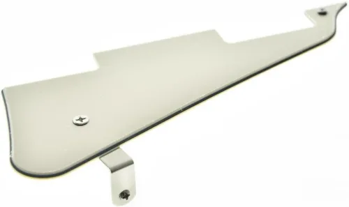 Miniatura 26 de Dopro Golpeador de guitarra LP y soporte de acero inoxidable LP con tornillos de montaje de acero negro para USA Les Paul Aged White