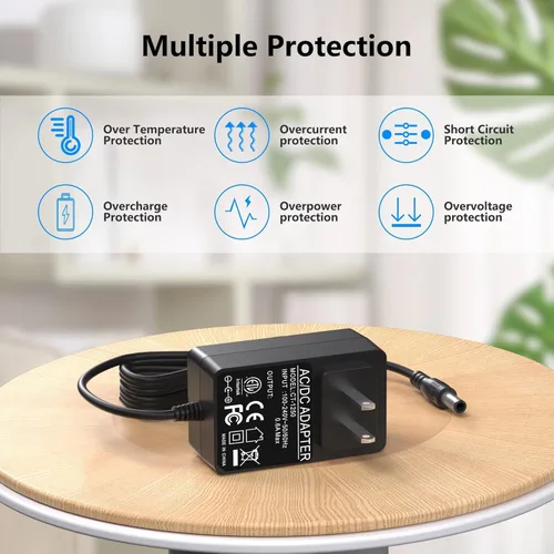 Miniatura 4 de VHBW Reemplazo para cargador de aspiradora INSE compatible con INSE S6 S6P S600 S6T S6P Pro S610 S650 S670 23Kpa 250W cable de alimentación