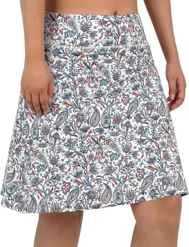 Miniatura 39 de ANIVIVO Faldas pantalón para mujer de 20 pulgadas de longitud a la rodilla, faldas deportivas de pickleball para tenis, golf y pickleball