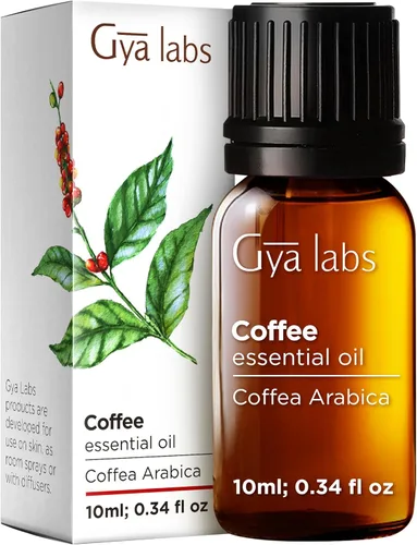 Gya Labs - Aceite esencial de café para relajar y mejorar el estado de ánimo, aceite de café natural para el cuidado de la piel, 100 % puro, de