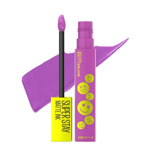 Maybelline Super Stay Matte Ink Liquid Lip Color, colección de labiales Moodmakers, larga duración, maquillaje de labios a prueba de transferencia,