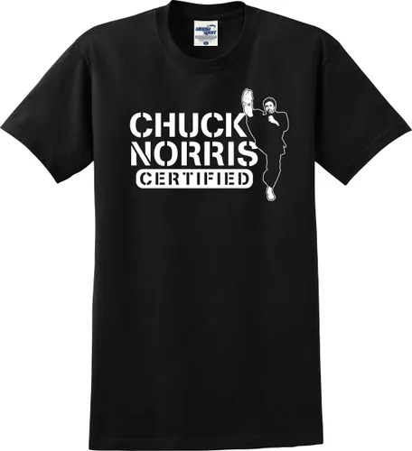 Miniatura 3 de Camiseta divertida aprobada por Chuck Norris (S-5X)