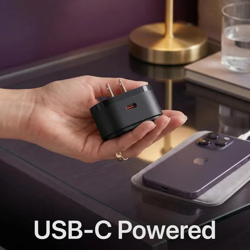 Miniatura 8 de Qi2 - Cargador inalámbrico de salida de pared, cargador magnético de teléfono compatible con MagSafe de 15 W con puerto USB-C, diseño inalámbrico