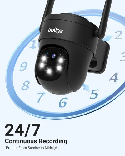Miniatura 4 de AOV Cámaras de seguridad inalámbricas para exteriores con panel solar de 6 W, cámaras de grabación continua 24/7 para seguridad del hogar, WiFi 6
