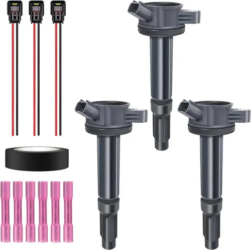 Miniatura 14 de Juego de 4 bobinas de encendido y conector hembra arnés de enchufe compatible con Infiniti Frontier Altima Versa Sentra NV200 Rogue FX50 QX60 QX70