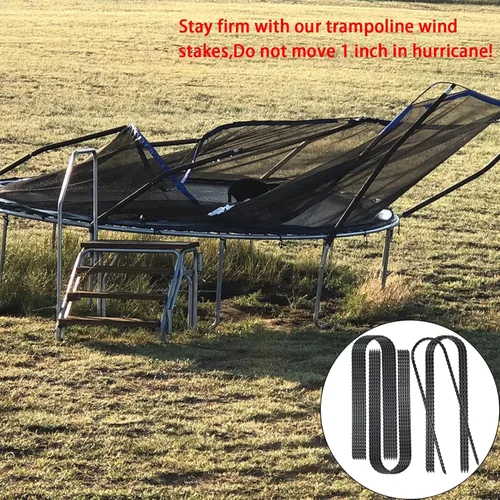 Miniatura 7 de Estacas de viento para cama elástica de 10 pulgadas en forma de U, anclajes de suelo para seguridad de trampolín, juego de columpio, campamento