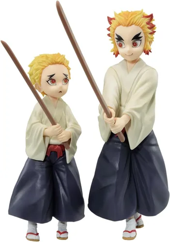 BANDAI Figura de Ichibansho - Demon Slayer - Kyojuro Rengoku y Senjuro Rengoku (lazos inmortales), estatua coleccionable de espíritus