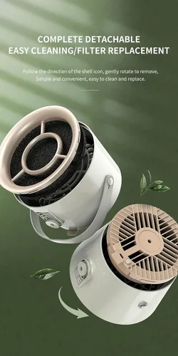 Miniatura 4 de Mini campana extractora portátil, ventilador extractor de escritorio de 3 velocidades con diseño ajustable para colgar barbacoa en interiores, olla