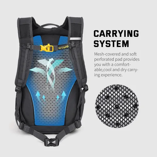 Miniatura 3 de SKYSPER Mochila pequeña para senderismo, mochila de viaje ligera de 20 L, mochila de día para senderismo para mujeres y hombres Lantc20-gris oscuro