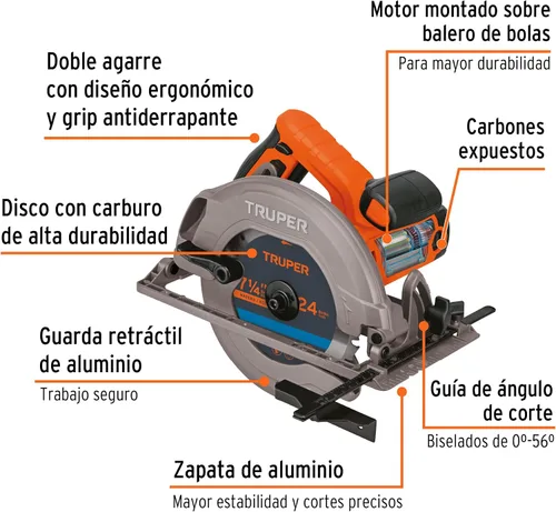 Miniatura 2 de Sierra circular, 7-1/4 ', profesional, 1500 W