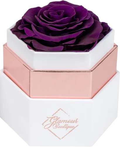 Miniatura 16 de GLAMOUR BOUTIQUE Rosas eternas preservadas en una caja, flores para siempre, rosa para siempre en una caja para esposa o ella, regalo de flores Azul