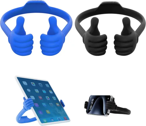 Miniatura 20 de Honsky Soporte para Teléfono Celular Paquete de 2, Soporte Perezoso para Teléfono Thumbs Up, Base Flexible Ajustable Universal para Todos