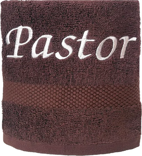 Miniatura 9 de Liberty21 Pastor bordado, toalla del clero. 13 x 13 pulgadas. Regalos de agradecimiento para pastores para hombres y mujeres. Fe cristiana. Regalos
