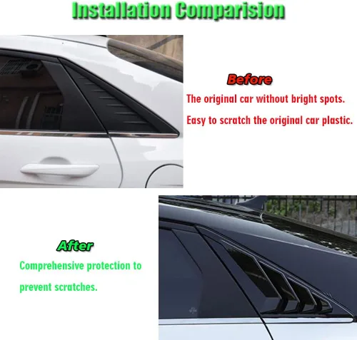 Miniatura 5 de 2 rejillas de ventilación laterales de ABS estilo carreras, persianas de ventilación de aire, accesorios de decoración exterior compatibles