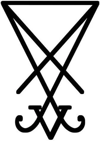 Win Stickers & Decals Lucifer Sigil - Adhesivo gráfico para automóvil, pared, laptop, celda, camión para ventanas, automóviles, camiones
