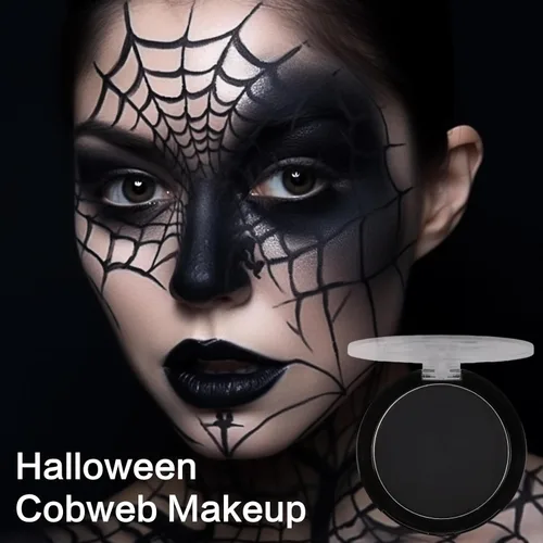Miniatura 5 de UCANBE Base de maquillaje facial y corporal en crema negra, pintura de grasa profesional no tóxica, paleta de pintura facial para Halloween
