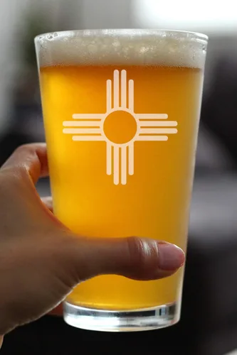 Miniatura 3 de Vaso de pinta con la bandera de Nuevo México para cerveza, decoración con temática del estado y regalos para mujeres y hombres nuevos mexicanos