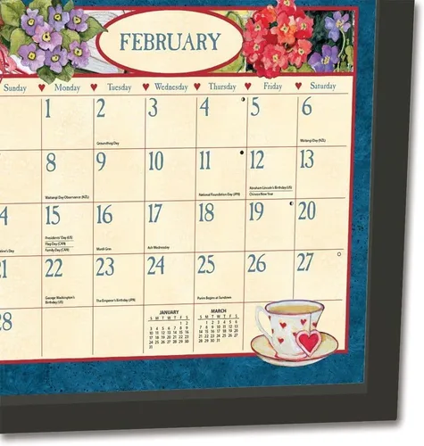 Miniatura 3 de Lang Brands, LLC, marco de calendario de pared contemporáneo, acabado negro