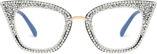 Miniatura 5 de Gafas de lectura bifocales fotocrómicas de transición de diamantes de imitación de ojo de gato sexy para mujer mirar lejos y cerca de gafas de sol