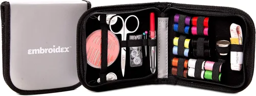 Miniatura 2 de Kit de costura Embroidex - para el hogar, viajes y emergencias - Accesorios de calidad, tijeras e hilo - Gran regalo