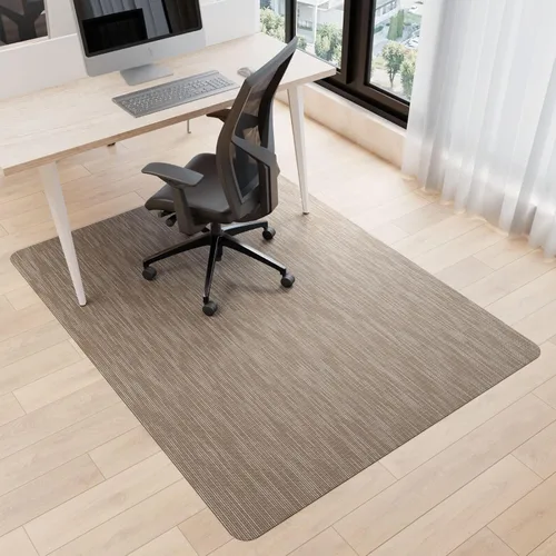 Miniatura 15 de Tapete para silla de escritorio para suelos duros, 48 x 30 pulgadas, protector transparente de oficina para madera dura, tapete de plástico de fácil