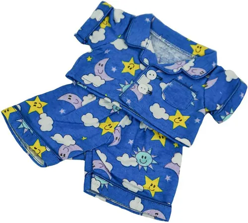 Divertidos pijamas de franela con diseño de oso de peluche de 8 a 10 pulgadas, construye un oso y haz tus propios animales de peluche