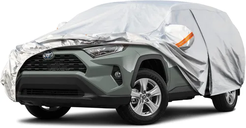 Miniatura 52 de Kayme - Cubierta completa impermeable de 6 capas para automóvil, apta para todo clima, protección para exteriores contra lluvia, rayos ultravioleta