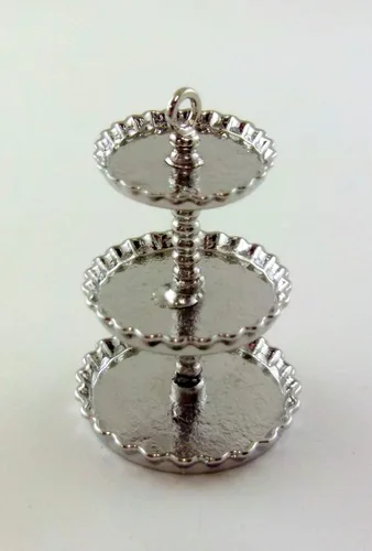 Miniatura 2 de Bandeja de postre de 3 niveles en miniatura para casa de muñecas a escala 1:12 #G7073