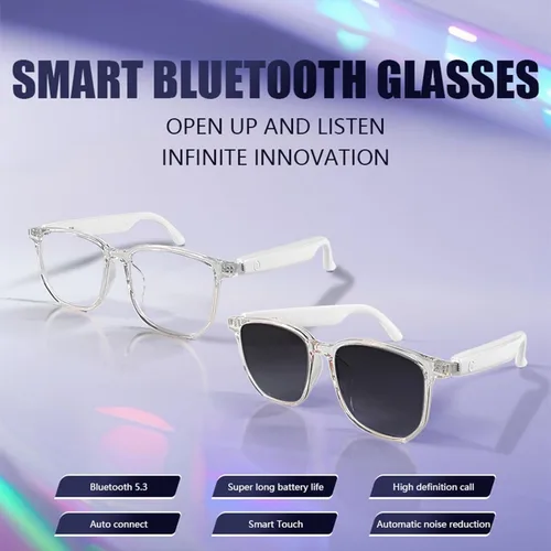 Miniatura 3 de Lentes inteligentes Bluetooth para hombres y mujeres, con protección UV, micrófono integrado y altavoces de oído abierto, lentes de sol de audio