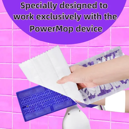 Miniatura 3 de Recambios de almohadilla de trapeador desechable para PowerMop multisuperficie para limpieza de pisos, 20