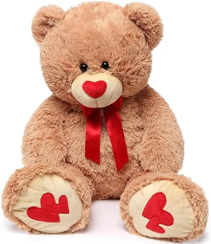 Miniatura 16 de MorisMos Oso de peluche gigante, regalo de oso gigante suave para niñas, novia en San Valentín, Navidad, cumpleaños, 47 pulgadas, azul Azul claro