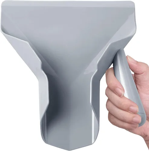 Miniatura 9 de Bonsicoky Cucharón de acero inoxidable para papas fritas y palomitas, herramienta de llenado rápido para bolsas y cajas de alimentos, cuchara