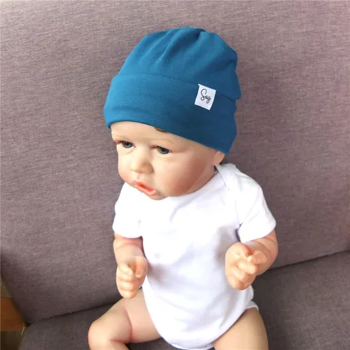 Miniatura 18 de Gorro de punto para recién nacido, para niños y niñas, con forro de satén sedoso, gorro para niños pequeños