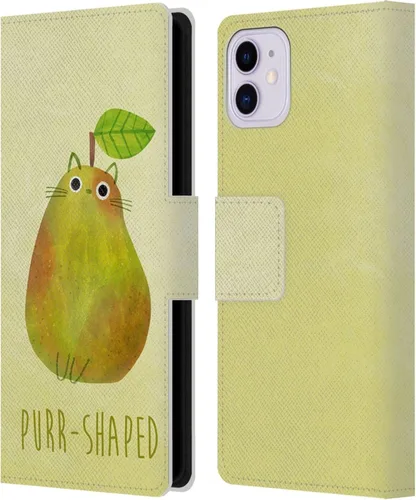 Miniatura 17 de Head Case Designs Officially Licensed Planet Cat Avocato Puns Leather Wallet Case Compatible with Apple iPhone 11