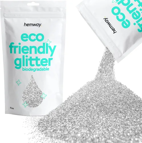 Miniatura 108 de Purpurina biodegradable, holográfica plateada, 3.5 onzas, respetuosa con el medio ambiente, extra gruesa, bioecológica, vegana para festivales