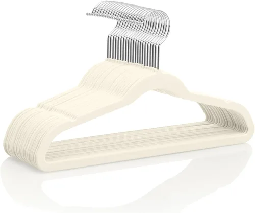 Miniatura 19 de MIZGI Perchas de terciopelo para niños, perchas antideslizantes para niños grandes, perchas de 14 pulgadas para jóvenes, ropa para adolescentes