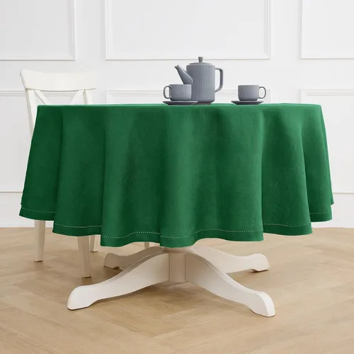 Miniatura 21 de Solino Home Mantel redondo de lino blanco, 60 pulgadas, mantel redondo de lino 100% puro, lino europeo, lavable a máquina para verano, 4 de julio