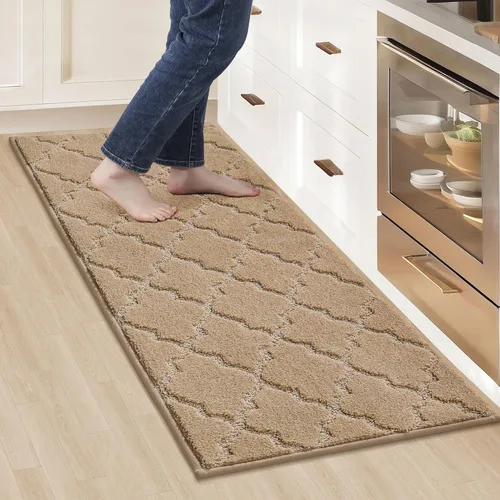 Miniatura 48 de COSY HOMEER Alfombras suaves de cocina [2 piezas] para el frente del fregadero súper absorbentes, tapetes y tapetes de cocina de 20 x 30 pulgadas/20