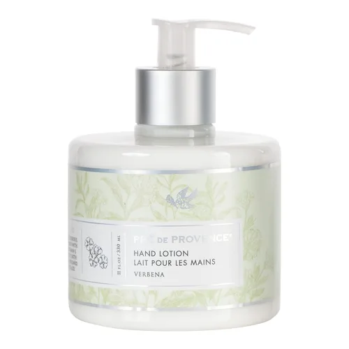 Pre de Provence Collection Loción de manos emoliente suave y sedosa enriquecida con manteca de karité, verbena, 11 onzas líquidas