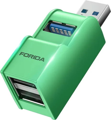 Miniatura 12 de Adaptador USB 3.0 de 3 Puertos, Hub USB con 1 Puerto USB 3.0 y 2 Puertos USB 2.0, Divisor de Puerto USB Portátil para Teclado, Disco Duro Móvil, Azul