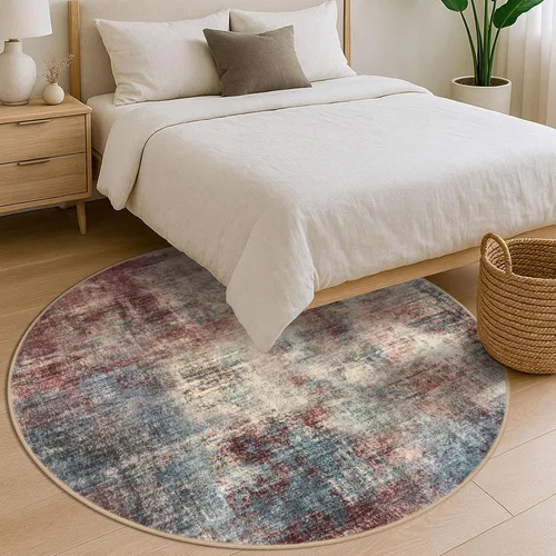 Miniatura 787 de IOHOUZE Alfombra abstracta lavable de 3 x 12 pies para pasillos, antideslizante para cocina, camino de entrada de lana sintética para interiores