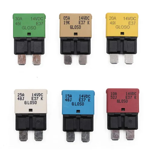Miniatura 22 de Disyuntor de fusibles de reinicio manual de 12 V, 24 V, 3 A, ATO/ATC de perfil bajo – UL – Disyuntores reiniciables tipo 3 amperios, kit de fusibles