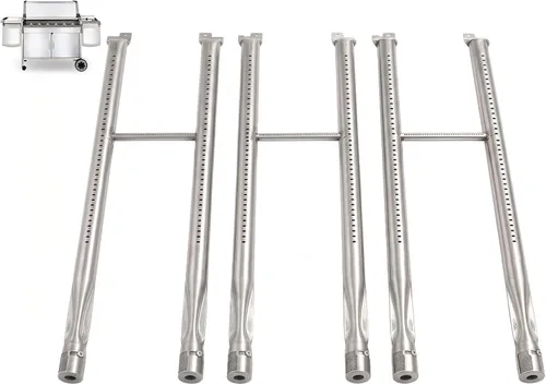 Miniatura 7 de Kit de tubo de 2 quemadores de 20 1/2 pulgadas para modelos Weber Summit 2000 a 2006 Summit de 4 quemadores (compatible con Weber 85660), piezas